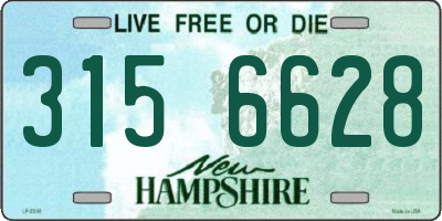 NH license plate 3156628