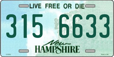 NH license plate 3156633