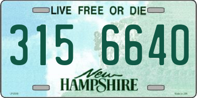 NH license plate 3156640