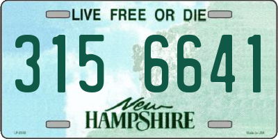 NH license plate 3156641