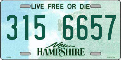 NH license plate 3156657