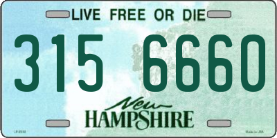 NH license plate 3156660