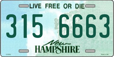 NH license plate 3156663