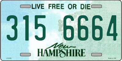 NH license plate 3156664
