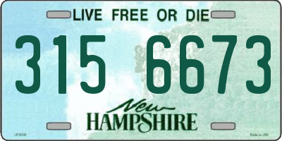 NH license plate 3156673