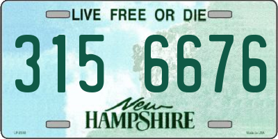 NH license plate 3156676