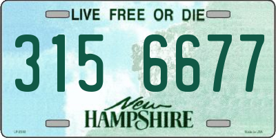 NH license plate 3156677
