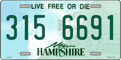 NH license plate 3156691
