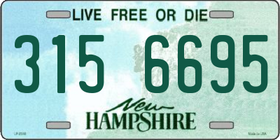 NH license plate 3156695