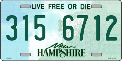 NH license plate 3156712