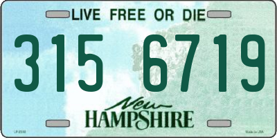 NH license plate 3156719