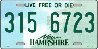 NH license plate 3156723