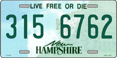 NH license plate 3156762