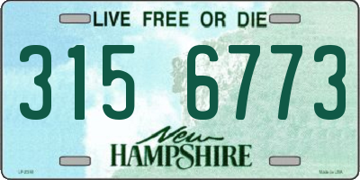 NH license plate 3156773