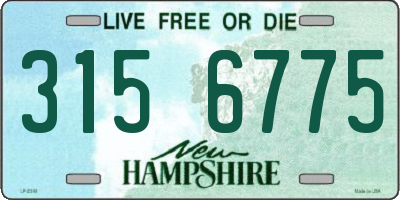 NH license plate 3156775