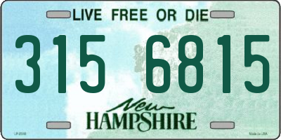 NH license plate 3156815