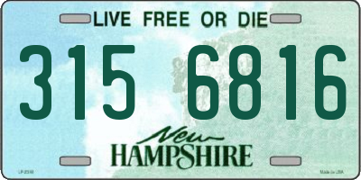 NH license plate 3156816