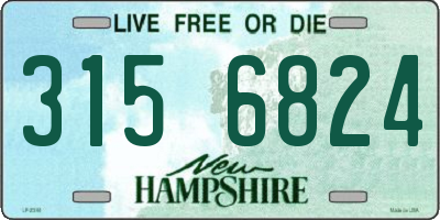 NH license plate 3156824