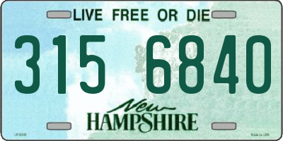 NH license plate 3156840