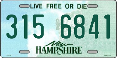 NH license plate 3156841