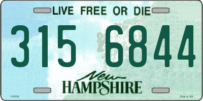 NH license plate 3156844