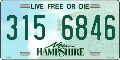 NH license plate 3156846