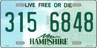 NH license plate 3156848