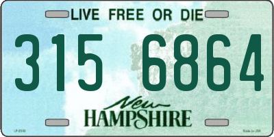 NH license plate 3156864