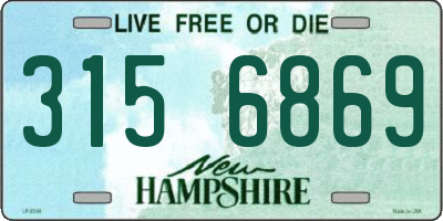 NH license plate 3156869