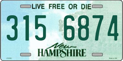 NH license plate 3156874
