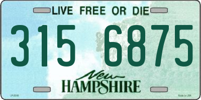 NH license plate 3156875