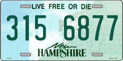 NH license plate 3156877
