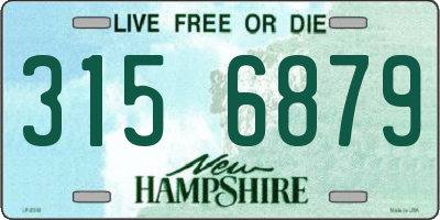 NH license plate 3156879