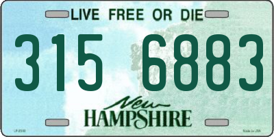 NH license plate 3156883