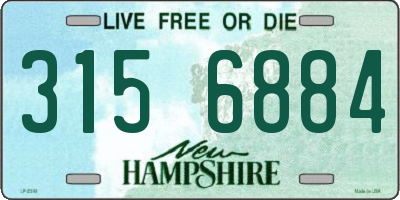 NH license plate 3156884