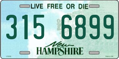 NH license plate 3156899