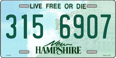 NH license plate 3156907