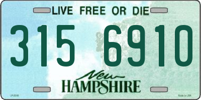 NH license plate 3156910