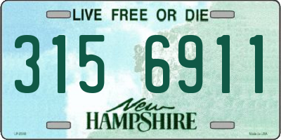 NH license plate 3156911