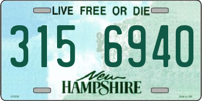 NH license plate 3156940