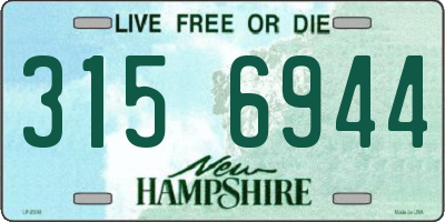 NH license plate 3156944