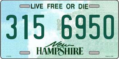 NH license plate 3156950