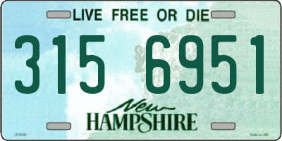 NH license plate 3156951