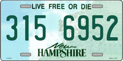 NH license plate 3156952