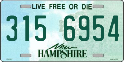 NH license plate 3156954