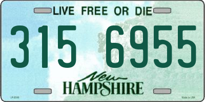 NH license plate 3156955