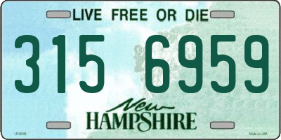 NH license plate 3156959