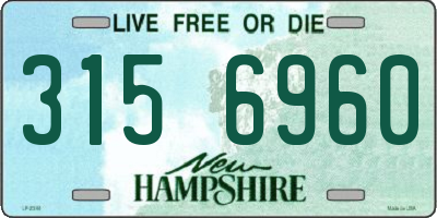 NH license plate 3156960