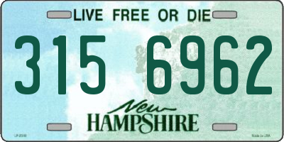NH license plate 3156962