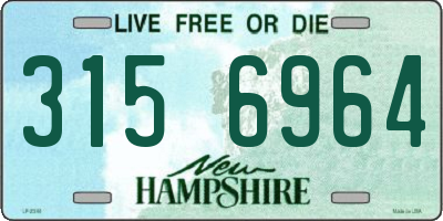 NH license plate 3156964